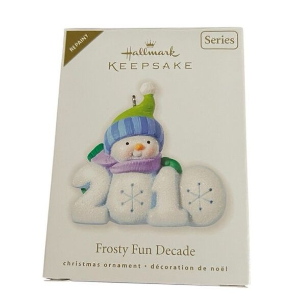 2010 Repaint Hallmark Keepsake Frosty Fun Decade 1st in Series Ornament - Picture 1 of 2